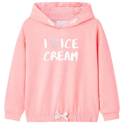 ) Kids' Hooded Sweatshirt Children's Pullover School Kids' Hoodie Top Clothes - pink, 104 (3-4y