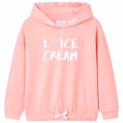 ) Kids' Hooded Sweatshirt Children's Pullover School Kids' Hoodie Top Clothes - pink, 116 (5-6y