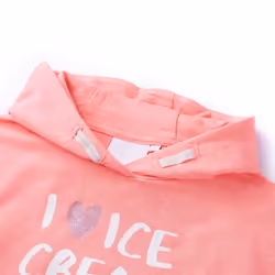 ) Kids' Hooded Sweatshirt Children's Pullover School Kids' Hoodie Top Clothes - pink, 116 (5-6y