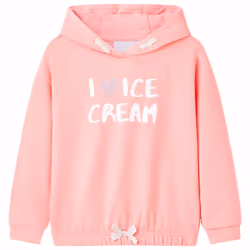 ) Kids' Hooded Sweatshirt Children's Pullover School Kids' Hoodie Top Clothes - pink, 140 (9-10y