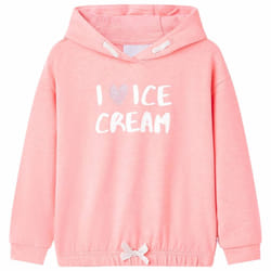 ) Kids' Hooded Sweatshirt Children's Pullover School Kids' Hoodie Top Clothes - pink, 140 (9-10y