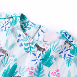 Kids' Dress Children' Dress Toddler Kids Girls' Dress Ecru and Dark Mint 92 - 116
