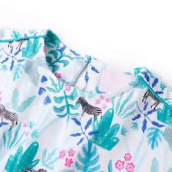 Kids' Dress Children' Dress Toddler Kids Girls' Dress Ecru and Dark Mint 92 - 128