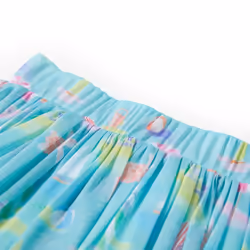 Kids' Pleated Skirt Children's Skater Skirt Girls' Short Skirt Light Aqua - 104