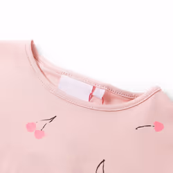 Kids' T-shirt Short Sleeves Tee Children's T Shirt Toddler Top Light Pink 92