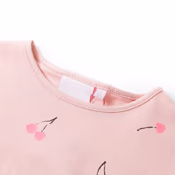 ) Kids' T-shirt Short Sleeves Tee Children's T Shirt Toddler Top Light Pink - 128 (7-8y