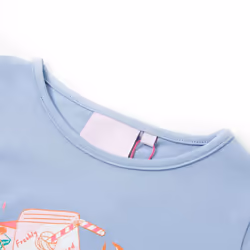 ) Kids' T-shirt Short Sleeves Children's Shirt Tee Toddler Top Clothes Blue - 128 (7-8y