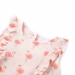 ) Kids' Dress with Ruffles Toddler Girls' Dress Kids Children's Dress Soft Pink - 116 (5-6y
