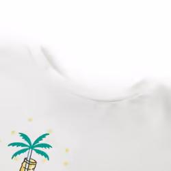 ) Kids' T-shirt Short Sleeves Tee Children's T Shirt Toddler Kids' Top Ecru 140 - 92 (1.5-2y