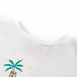 ) Kids' T-shirt Short Sleeves Tee Children's T Shirt Toddler Kids' Top Ecru 140 - 104 (3-4y