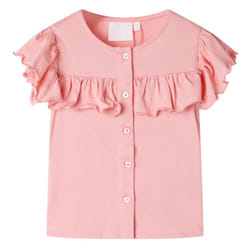 ) Kids' T-shirt Short Sleeves Tee Children T Shirt Toddler Top Medium Pink 104 - pink, 104 (3-4y