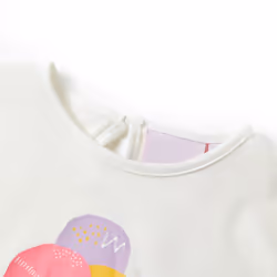 ) Kids' T-shirt Short Sleeves Children's Shirt Tee Toddler Top Clothes Ecru - 104 (3-4y