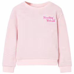 ) Kids' Sweatshirt Children Long Sleeves Pullover Clothes Kids' Top Light Lilac - 140 (9-10y
