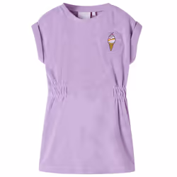 ) Kids' Dress Children' Dress Toddler School Casual Kids Girls' Short Dress Lila - 104 (3-4y