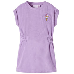) Kids' Dress Children' Dress Toddler School Casual Kids Girls' Short Dress Lila - 116 (5-6y