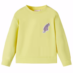 ) Kids' Sweatshirt Children Long Sleeves Toddler Pullover Kids' Clothes Yellow - 92 (1.5-2y