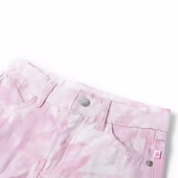 ) Kids' Shorts Kids Elasticated Waistband Shorts Toddler Children's Pants Pink - 128 (7-8y