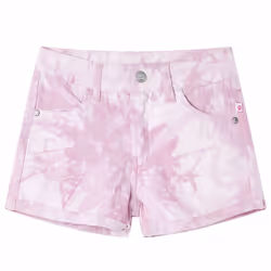 ) Kids' Shorts Kids Elasticated Waistband Shorts Toddler Children's Pants Pink - 140 (9-10y