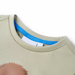 ) Kids' T-shirt with Short Sleeves Tee Toddler Children's T Shirt Clothes Top - khaki, 104 (3-4y