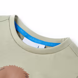 ) Kids' T-shirt with Short Sleeves Tee Toddler Children's T Shirt Clothes Top - khaki, 128 (7-8y