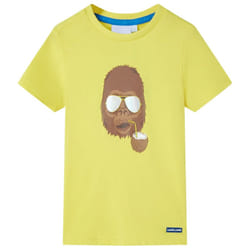 ) Kids' T-shirt with Short Sleeves Tee Toddler Children's T Shirt Clothes Top - yellow, 128 (7-8y