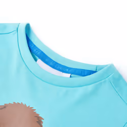 ) Kids' T-shirt with Short Sleeves Tee Toddler Children's T Shirt Clothes Top - aqua, 92 (1.5-2y