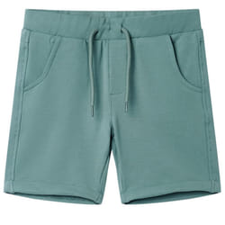 ) Kids' Shorts with Drawstring Children's Pants Kids Elasticated Waist Shorts - petrol, 116 (5-6y
