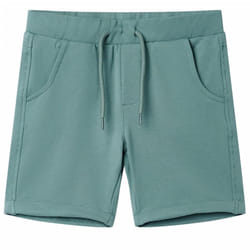 ) Kids' Shorts with Drawstring Children's Pants Kids Elasticated Waist Shorts - petrol, 128 (7-8y