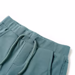 ) Kids' Shorts with Drawstring Children's Pants Kids Elasticated Waist Shorts - petrol, 128 (7-8y