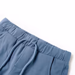 ) Kids' Shorts with Drawstring Children's Pants Kids Elasticated Waist Shorts - blue, 128 (7-8y