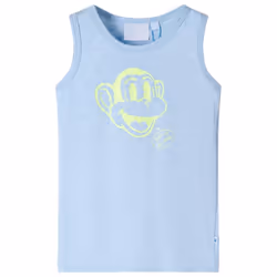 ) Kids' Tank Top Sleeveless Children's Camisole Undershirt Vest Kids' Clothes - light blue, 140 (9-10y