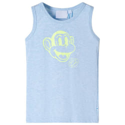 ) Kids' Tank Top Sleeveless Children's Camisole Undershirt Vest Kids' Clothes - light blue, 140 (9-10y