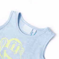 ) Kids' Tank Top Sleeveless Children's Camisole Undershirt Vest Kids' Clothes - light blue, 140 (9-10y