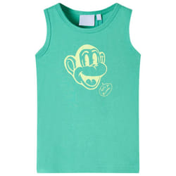 ) Kids' Tank Top Sleeveless Children's Camisole Undershirt Vest Kids' Clothes - green, 92 (1.5-2y