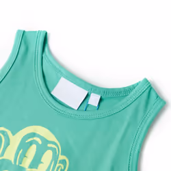 ) Kids' Tank Top Sleeveless Children's Camisole Undershirt Vest Kids' Clothes - green, 104 (3-4y