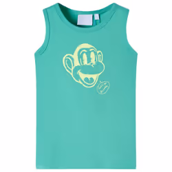 ) Kids' Tank Top Sleeveless Children's Camisole Undershirt Vest Kids' Clothes - green, 128 (7-8y