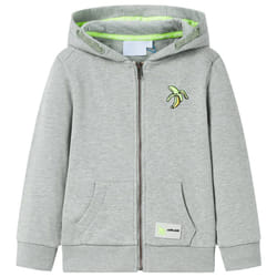 ) Kids' Hooded Sweatshirt with Zip Toddler Kid Children's Zip up Hoodie Jacket - khaki, 92 (1.5-2y