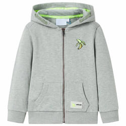 ) Kids' Hooded Sweatshirt with Zip Toddler Kid Children's Zip up Hoodie Jacket - khaki, 140 (9-10y