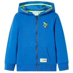 ) Kids' Hooded Sweatshirt with Zip Toddler Kid Children's Zip up Hoodie Jacket - blue, 92 (1.5-2y