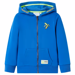 ) Kids' Hooded Sweatshirt with Zip Toddler Kid Children's Zip up Hoodie Jacket - blue, 116 (5-6y