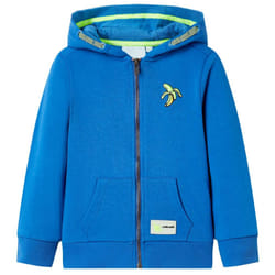 ) Kids' Hooded Sweatshirt with Zip Toddler Kid Children's Zip up Hoodie Jacket - blue, 116 (5-6y