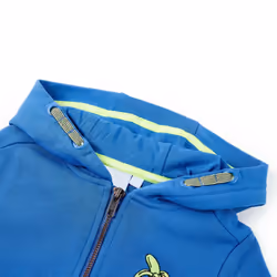 ) Kids' Hooded Sweatshirt with Zip Toddler Kid Children's Zip up Hoodie Jacket - blue, 116 (5-6y