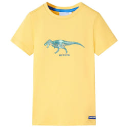 Kids' T-shirt Long Sleeves Children's T Shirt Tee Kids' Top Dinosaur Print - ochre, 128