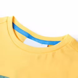 Kids' T-shirt Long Sleeves Children's T Shirt Tee Kids' Top Dinosaur Print - ochre, 128