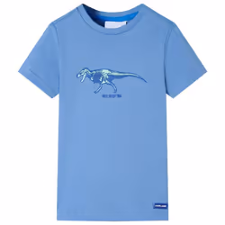 Kids' T-shirt Long Sleeves Children's T Shirt Tee Kids' Top Dinosaur Print - blue, 128