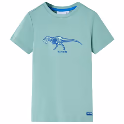 Kids' T-shirt Long Sleeves Children's T Shirt Tee Kids' Top Dinosaur Print - khaki, 140
