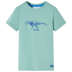 Kids' T-shirt Long Sleeves Children's T Shirt Tee Kids' Top Dinosaur Print - khaki, 140