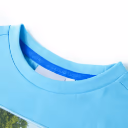) Kids' T-shirt Short Sleeves Children's T Shirt Tee Travelling Dinosaur Print - aqua, 92 (1.5-2y