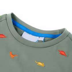Kids' T-shirt with Short Sleeves Tee Children T Shirt Toddler Top Khaki 104