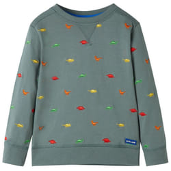 ) Kids' Sweatshirt Children Long Sleeves Toddler Pullover Kids' Clothes Khaki - 92 (1.5-2y